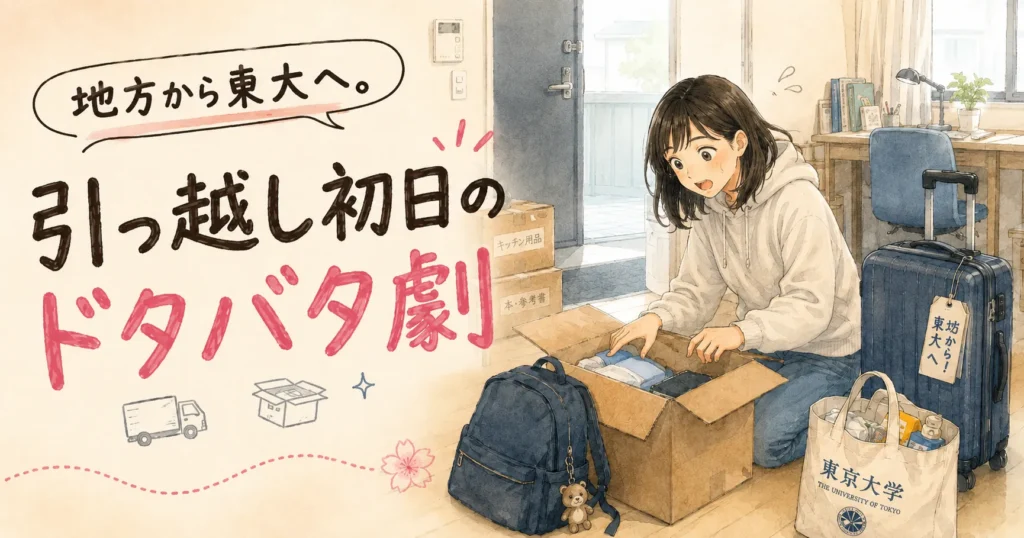 地方から東大へ。引っ越し初日のドタバタ劇〜娘、パソコンを実家に忘れる、スマホが壊れる、電気がつかない〜