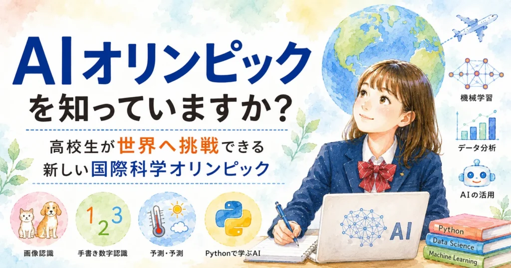 AIオリンピックを知っていますか？ 高校生が世界へ挑戦できる新しい国際科学オリンピック