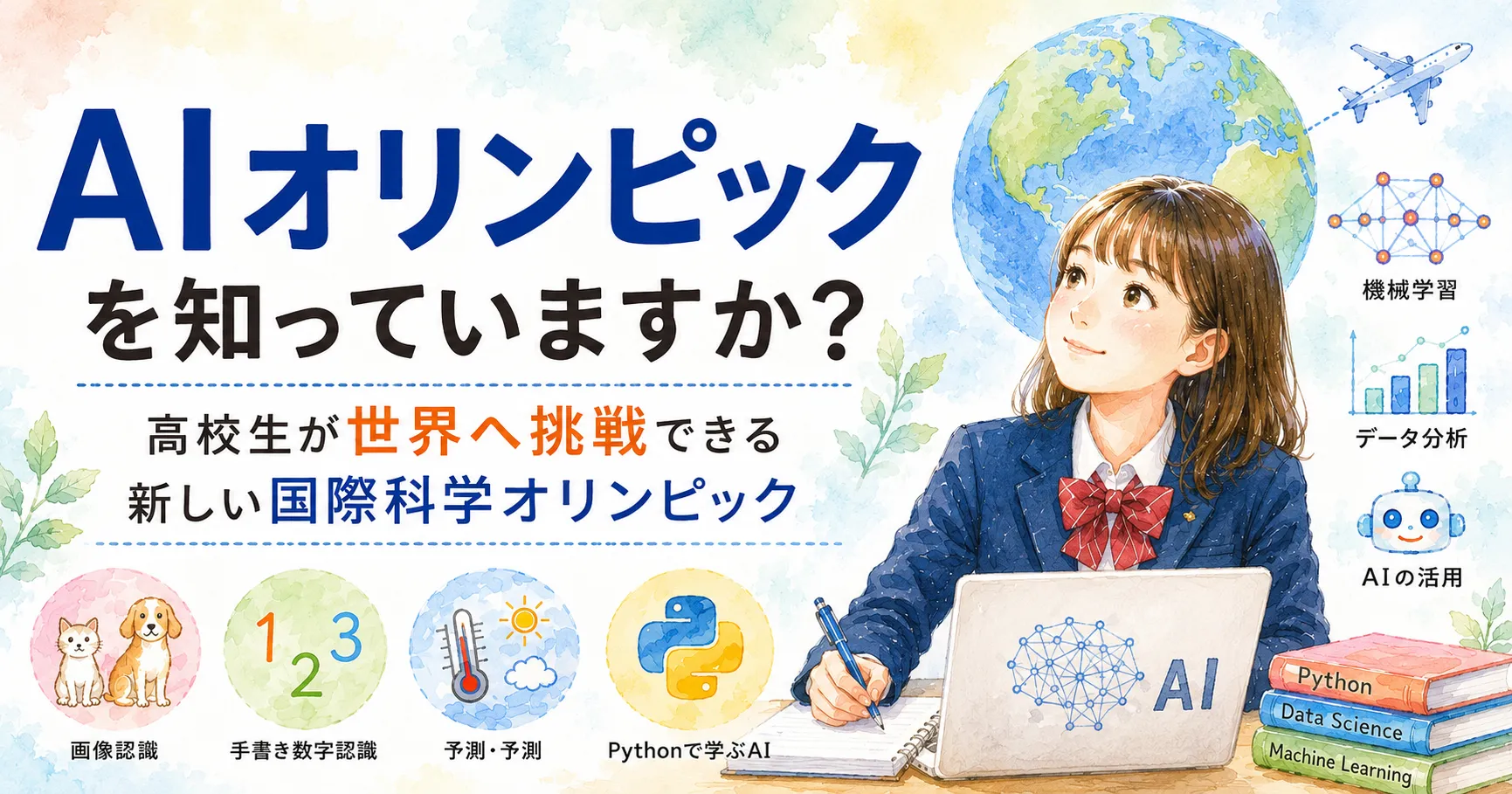 AIオリンピックを知っていますか？ 高校生が世界へ挑戦できる新しい国際科学オリンピック